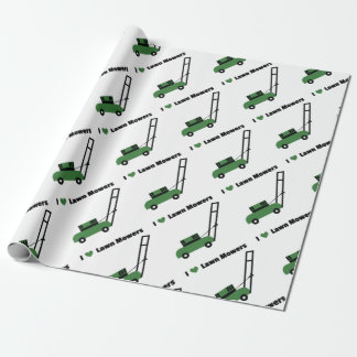 Liebe I Rasenmäher Geschenkpapier