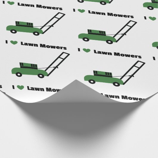 Liebe I Rasenmäher Geschenkpapier (Ecke)