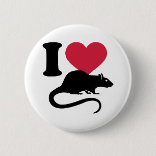 Liebe I Ratten Button