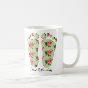 Liebe I Reflexologyblumenfuß-Tasse Reflexologist Kaffeetasse