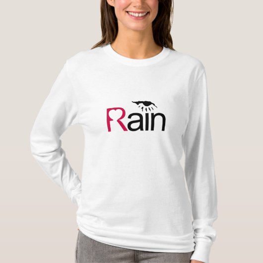 Liebe I Regen T-Shirt (Vorderseite)