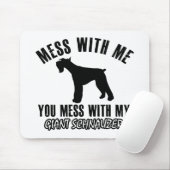Liebe I riesiger Schnauzer Mousepad (Mit Mouse)
