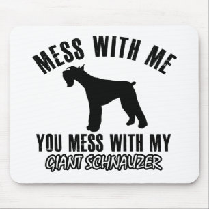 Liebe I riesiger Schnauzer Mousepad