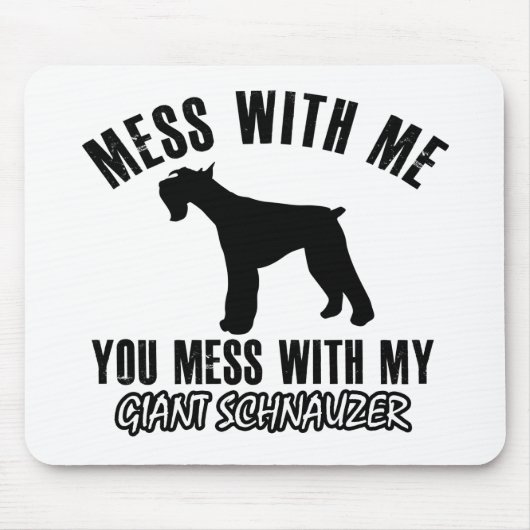 Liebe I riesiger Schnauzer Mousepad (Vorne)