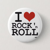Liebe I Rock-and-Roll Button (Vorderseite)