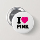 Liebe I Rosa Button (Vorne & Hinten)