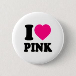 Liebe I Rosa Button