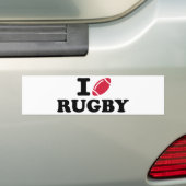 Liebe I Rugby Autoaufkleber (Auf Auto)