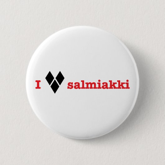 Liebe I salmiakki Button (Vorderseite)