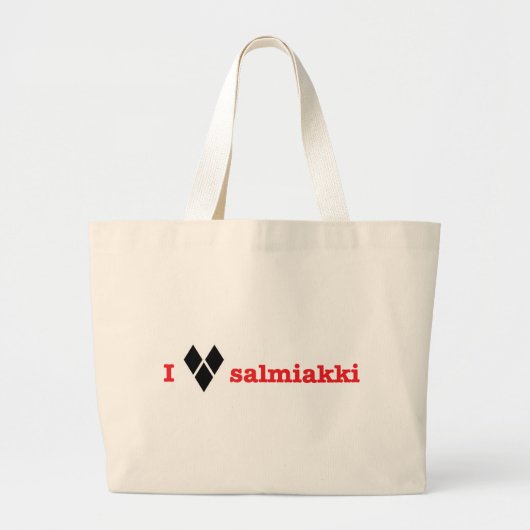 Liebe I salmiakki Jumbo Stoffbeutel (Vorne)