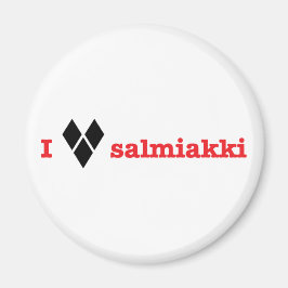Liebe I salmiakki Magnet
