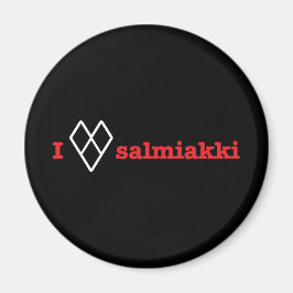 Liebe I salmiakki Magnet
