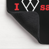 Liebe I salmiakki Mousepad (Ecke)