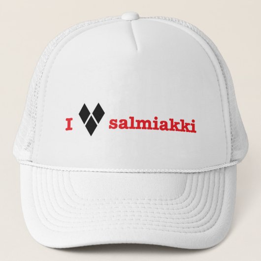 Liebe I salmiakki Truckerkappe (Vorderseite)