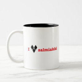 Liebe I salmiakki Zweifarbige Tasse