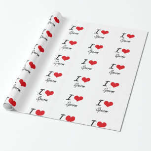 Liebe I Samenzellen Geschenkpapier