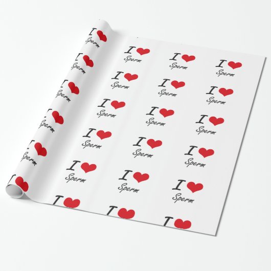 Liebe I Samenzellen Geschenkpapier (Ungerollt)