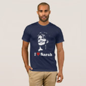 Liebe I Sarah-Dunkelheits-Shirt T-Shirt (Vorne ganz)