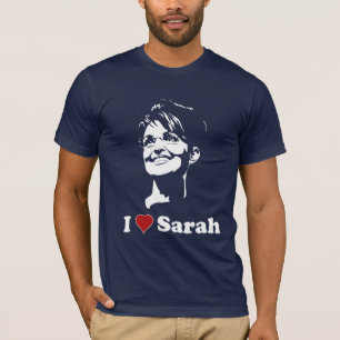 Liebe I Sarah-Dunkelheits-Shirt T-Shirt