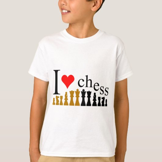 Liebe I Schach T-Shirt (Vorderseite)