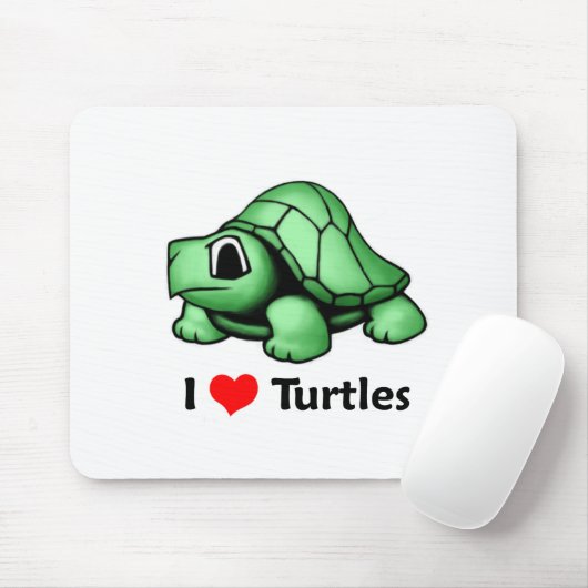 Liebe I Schildkröten Mousepad (Mit Mouse)
