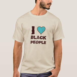 Liebe I schwarze Leute T-Shirt