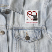 Liebe I schwarzes Angus-Rindfleisch Button (Beispiel)