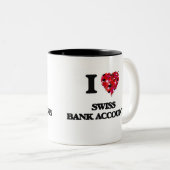Liebe I Schweizer Bankkonten Zweifarbige Tasse (VorderseiteRechts)
