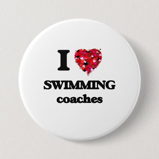 Liebe I schwimmende Trainer Button (Vorderseite)