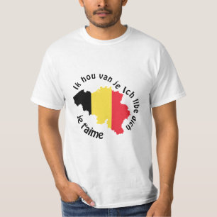 Liebe I Sie Belgien T-Shirt