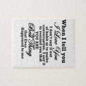 Liebe I Sie, beste Sache überhaupt! Puzzle (Horizontal)