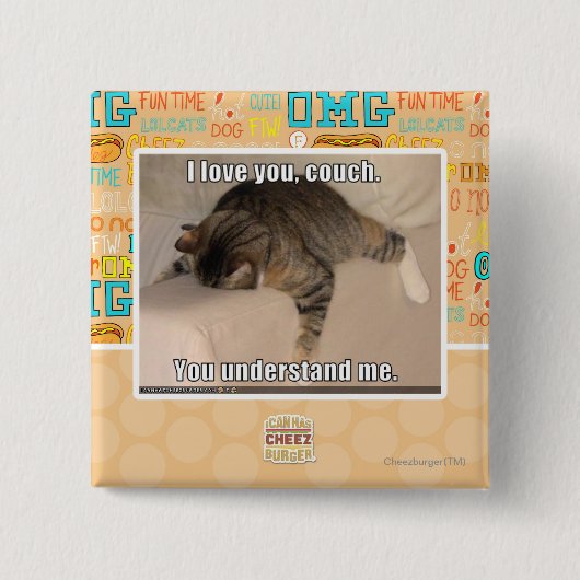 Liebe I Sie, Couch Button (Vorderseite)