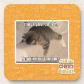 Liebe I Sie, Couch Getränkeuntersetzer (Vorderseite)