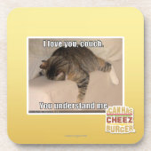Liebe I Sie, Couch Getränkeuntersetzer (Vorderseite)