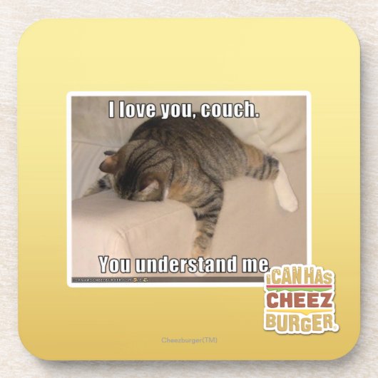 Liebe I Sie, Couch Getränkeuntersetzer (Vorderseite)