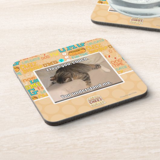 Liebe I Sie, Couch Untersetzer (Linke Seite)