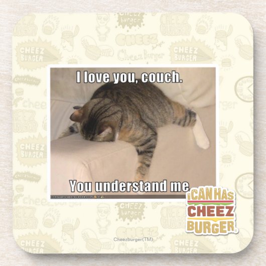 Liebe I Sie, Couch Untersetzer (Vorderseite)