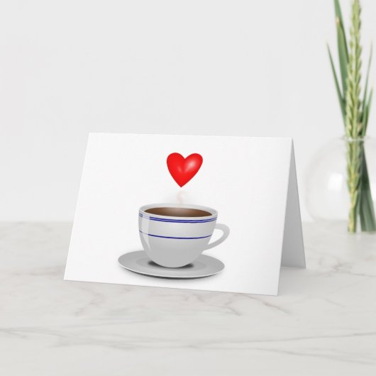 Liebe I Sie ein latte Karte (Vorderseite)