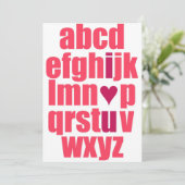 Liebe I Sie Einladung (Stehend Vorderseite)