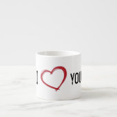Liebe I Sie Espresso-Tasse Espressotasse (Vorderseite)