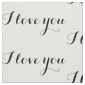 Liebe I Sie Gewebe Stoff (Muster)