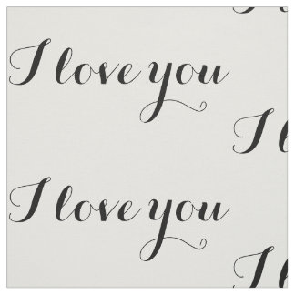 Liebe I Sie Gewebe Stoff