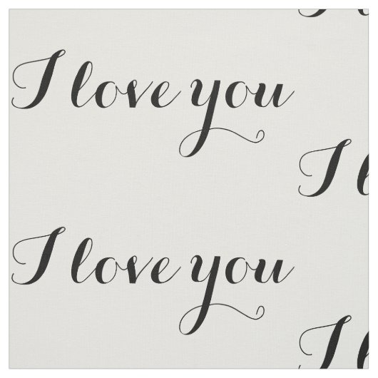 Liebe I Sie Gewebe Stoff (Muster)