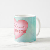 Liebe I Sie Herz-Name-Tassen Kaffeetasse (VorderseiteRechts)