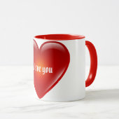 Liebe I Sie Herz-Tasse Tasse (VorderseiteRechts)