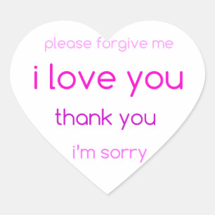 Liebe I Sie Herzaufkleber Herz-Aufkleber