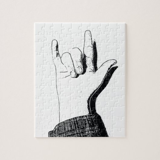 Liebe I Sie in ASL - Puzzlespiel Puzzle (Vertikal)