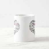 Liebe I Sie in der verschiedene Kaffeetasse (Mittel)