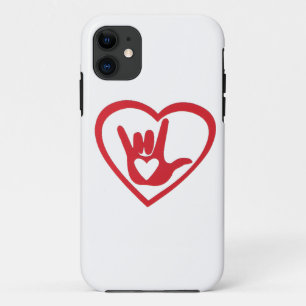 Liebe I Sie in der Zeichen-Sprache (mit meinem Case-Mate iPhone Hülle