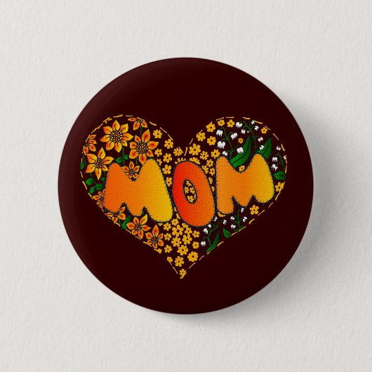 Liebe I Sie Mamma Button (Vorderseite)